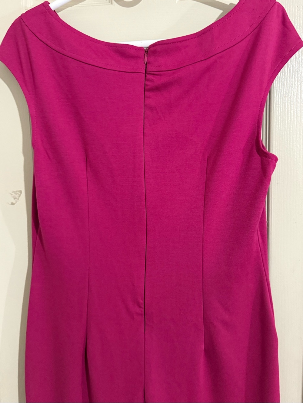 connected apparel Cap-Sleeve Sheath Dress in Magenta - Picture 5 of 8